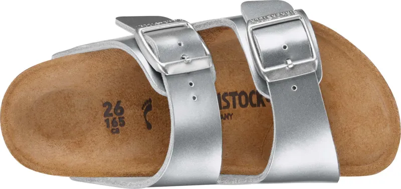 Birkenstock Arizona Birko-Flor Narrow in Silver-1