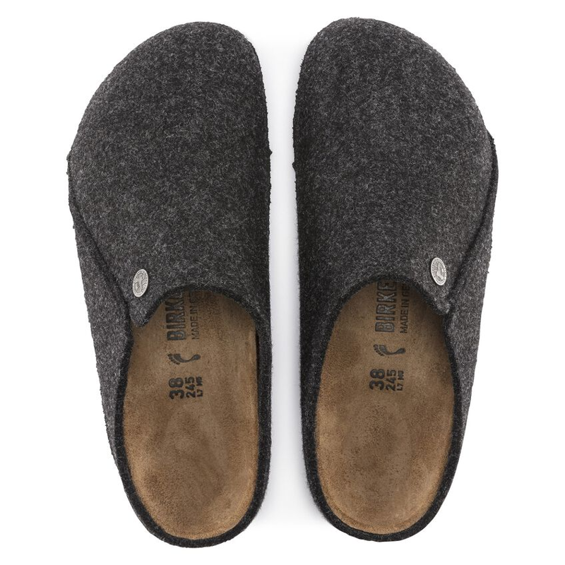 Birkenstock Zermatt Felt Slippers in Anthracite-2