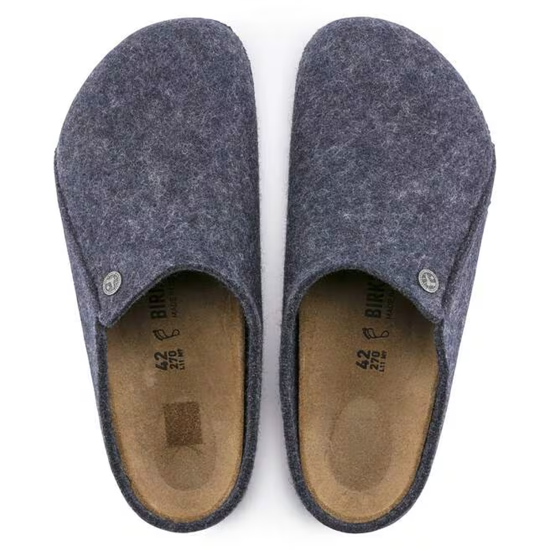 Birkenstock Zermatt  Wool Felt Slipper in Dark Blue-1