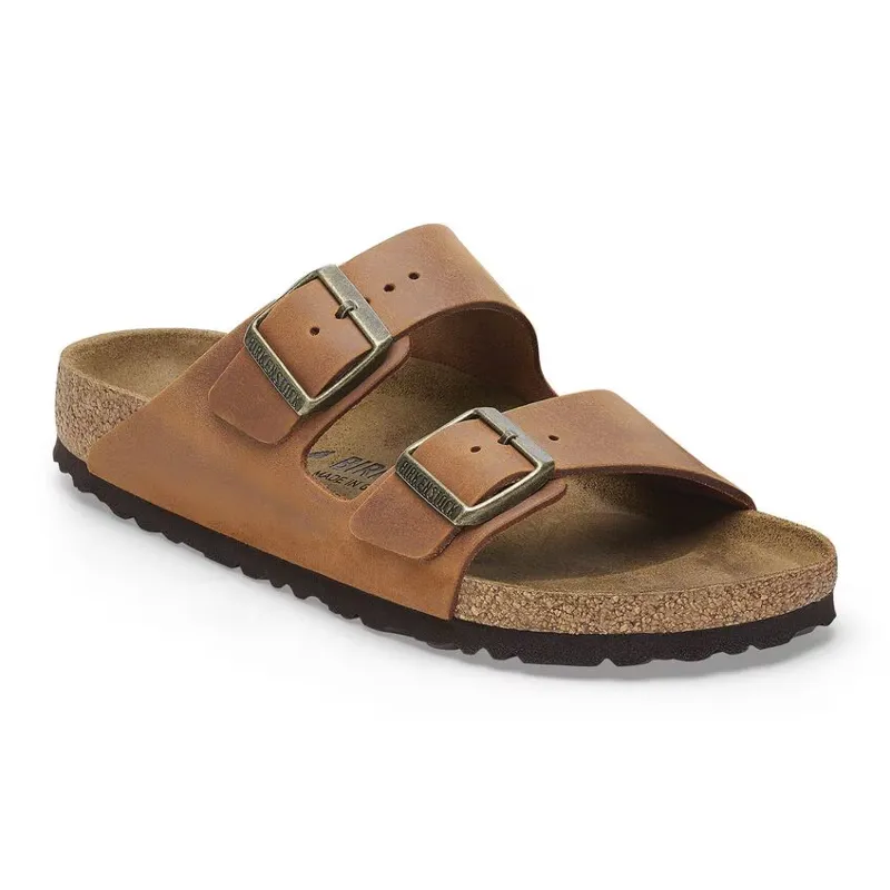 Birkenstock Arizona Oiled Leather in Cognac