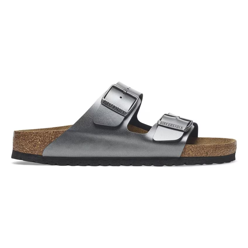 Birkenstock Arizona Birko-Flor in Metallic Black-6