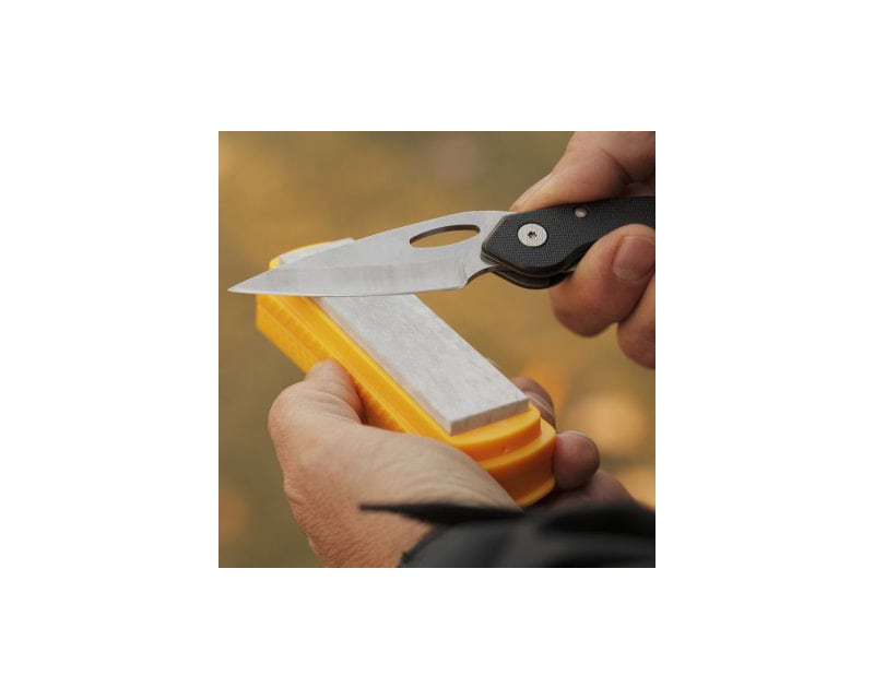 Smiths 4inch Natural Arkansas Stone Knife Sharpener-1