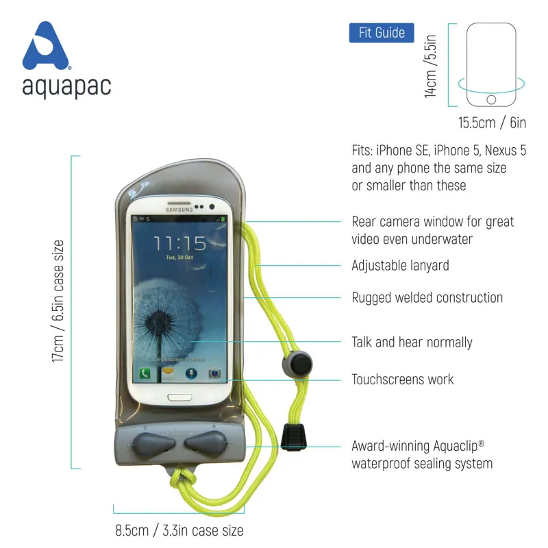 Aquapac Waterproof phone case Mini size
