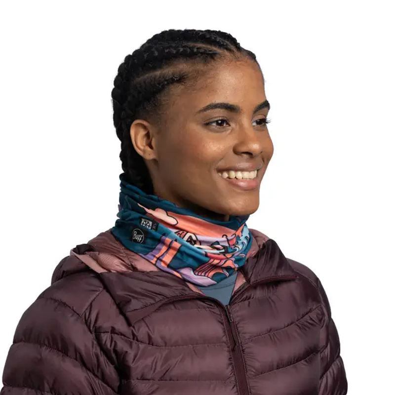 Buff/Protect Our Winters Original Ecostretch Neck Tube in Owyz Multi -2