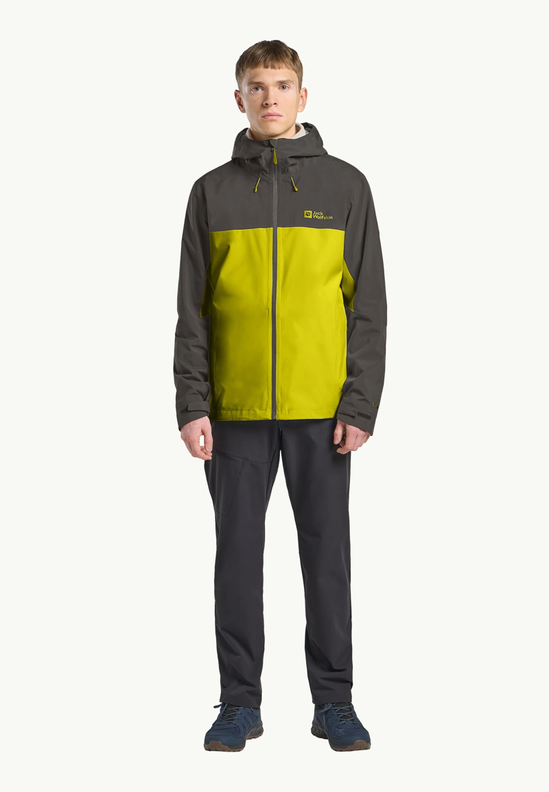 Jack Wolfskin Wiltal 2L Jacket Mens in Chartreuse-2