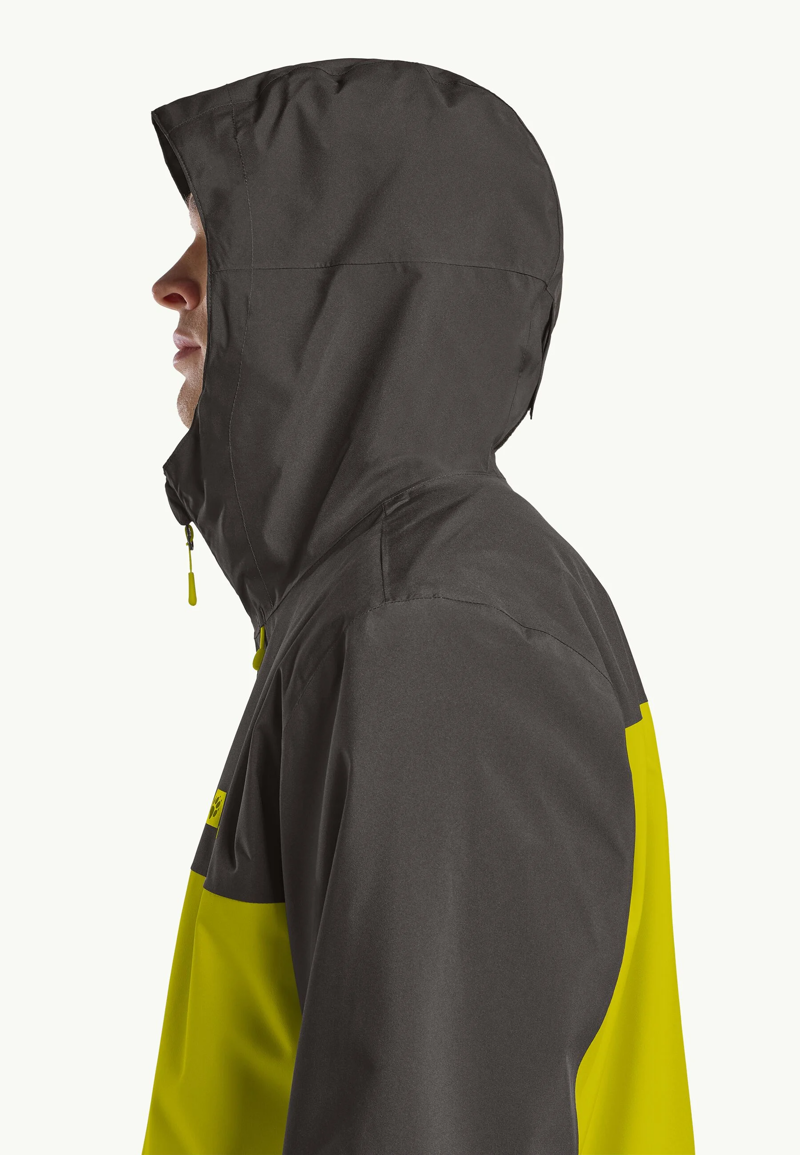 Jack Wolfskin Wiltal 2L Jacket Mens in Chartreuse-3