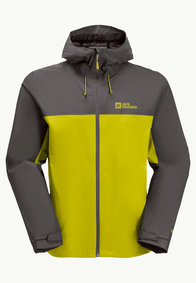 Jack Wolfskin Wiltal 2L Jacket Mens in Chartreuse-6
