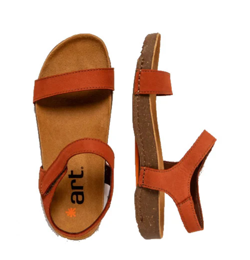 The Art Company 1119 I Breathe Sandals Womens in Dark Orange-1