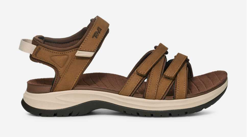 Teva Tirra Sport Leather Sandal Womens in Tan