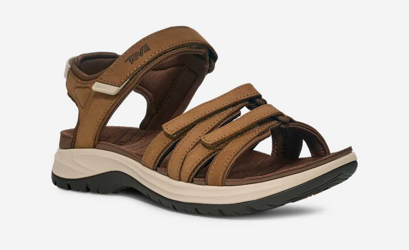 Teva Tirra Sport Leather Sandal Womens in Tan-1