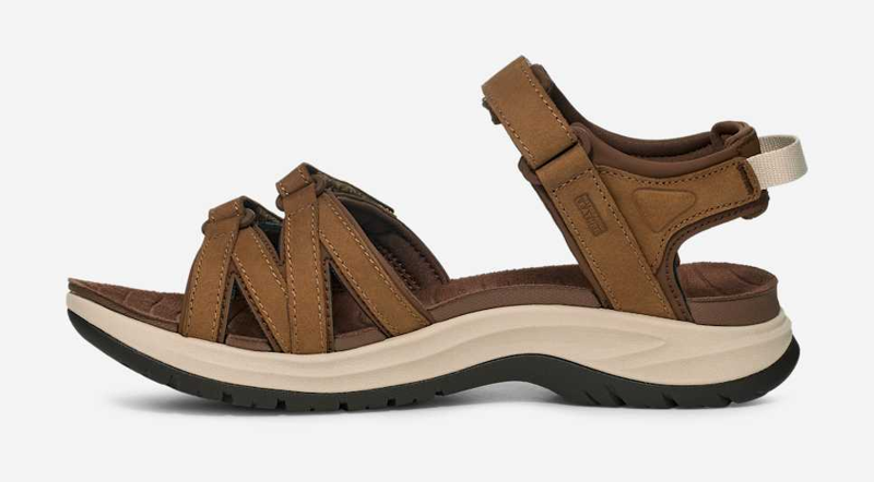 Teva Tirra Sport Leather Sandal Womens in Tan-2