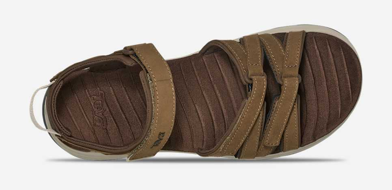 Teva Tirra Sport Leather Sandal Womens in Tan-4