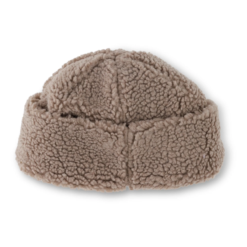 Kavu Fur Ball Beanie in Mocha-1