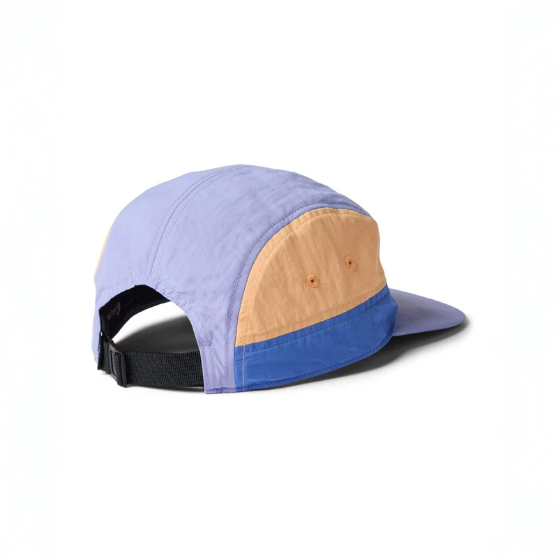 Cotopaxi Tech 5-Panel Hat in Grapefruit and Aster-1