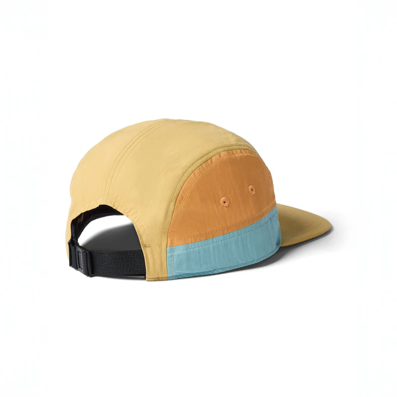 Cotopaxi Tech 5-Panel Hat in Honeydew and Husk-1