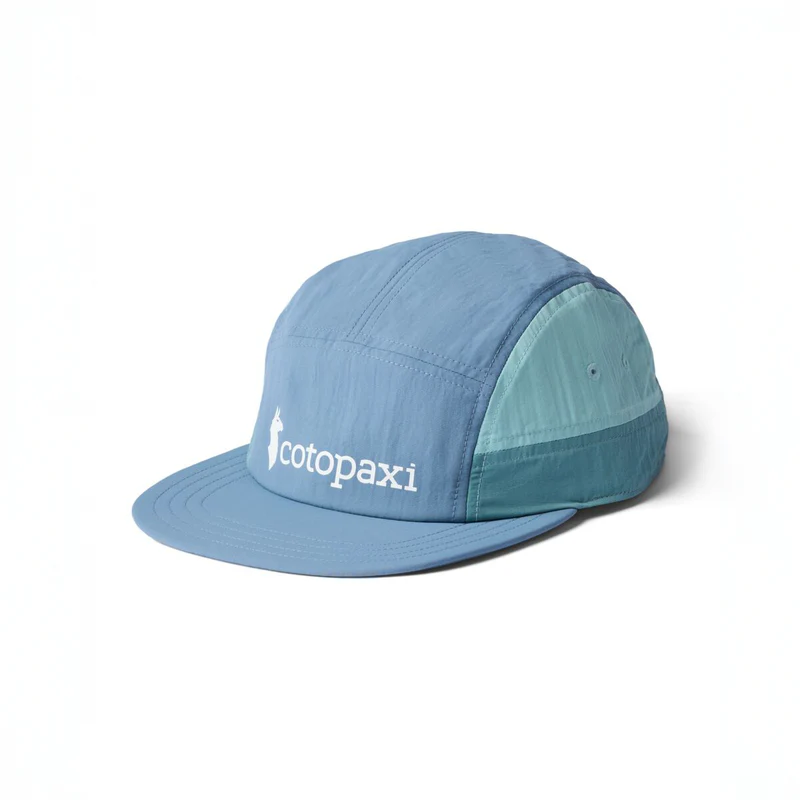 Cotopaxi Tech 5-Panel Hat in Steel Blue