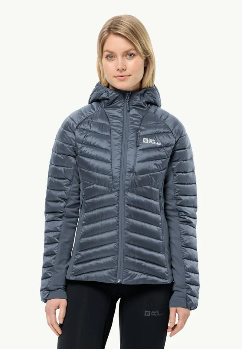 Jack Wolfskin Routeburn Pro Hybrid Ins Jacket Womens in Graphite-1