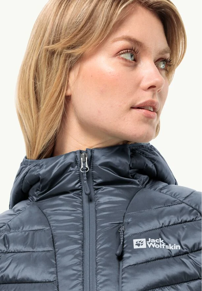 Jack Wolfskin Routeburn Pro Hybrid Ins Jacket Womens in Graphite-4