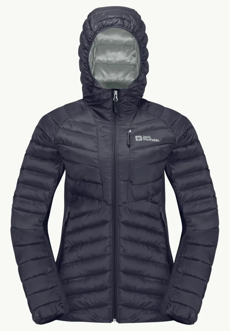 Jack Wolfskin Routeburn Pro Hybrid Ins Jacket Womens in Graphite-8