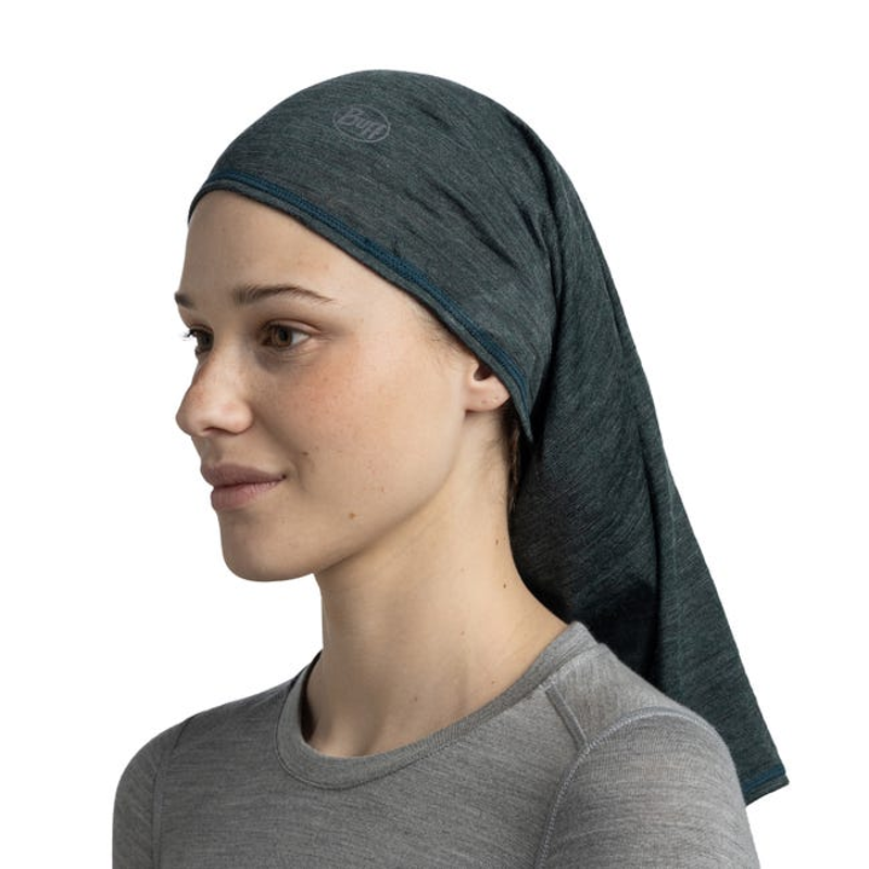 Buff Lightweight Merino Neck Tube in Multistripes Forest-3