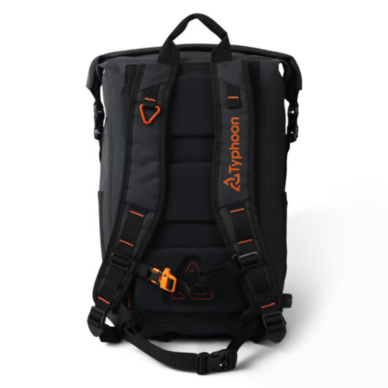 Typhoon Osea Dry Backpack 2.0 40L in Black/Solar-4