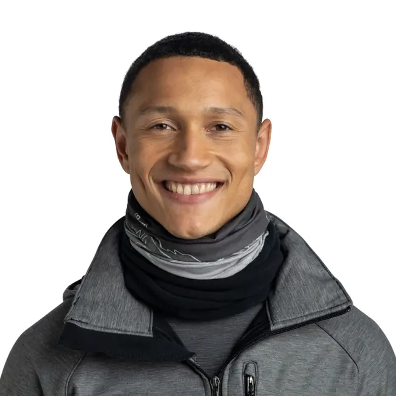 Buff Polar Neck Tube in Unal Grey-2