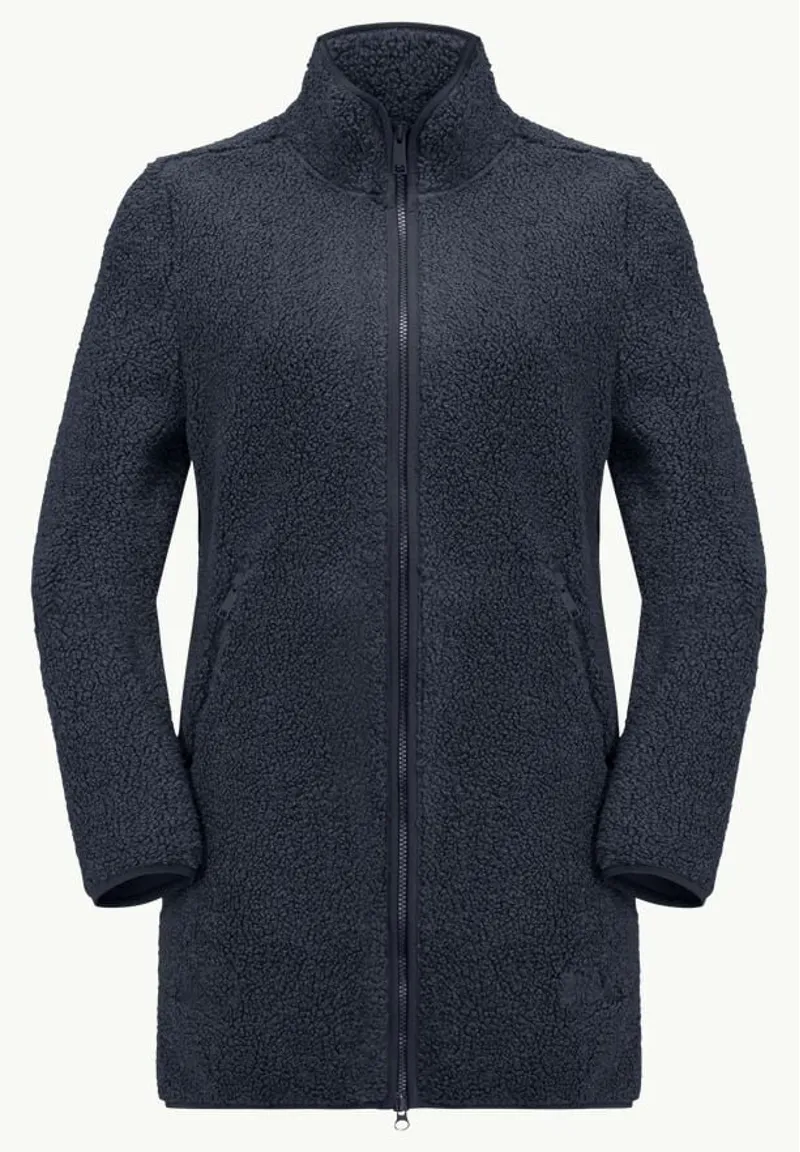 Jack Wolfskin High Curl Coat Womens in Night Blue