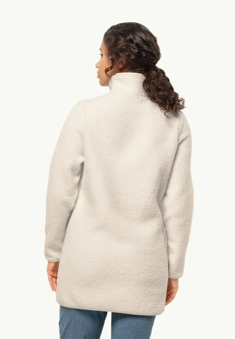 Jack Wolfskin High Curl Coat Womens in Panna Cotta-1