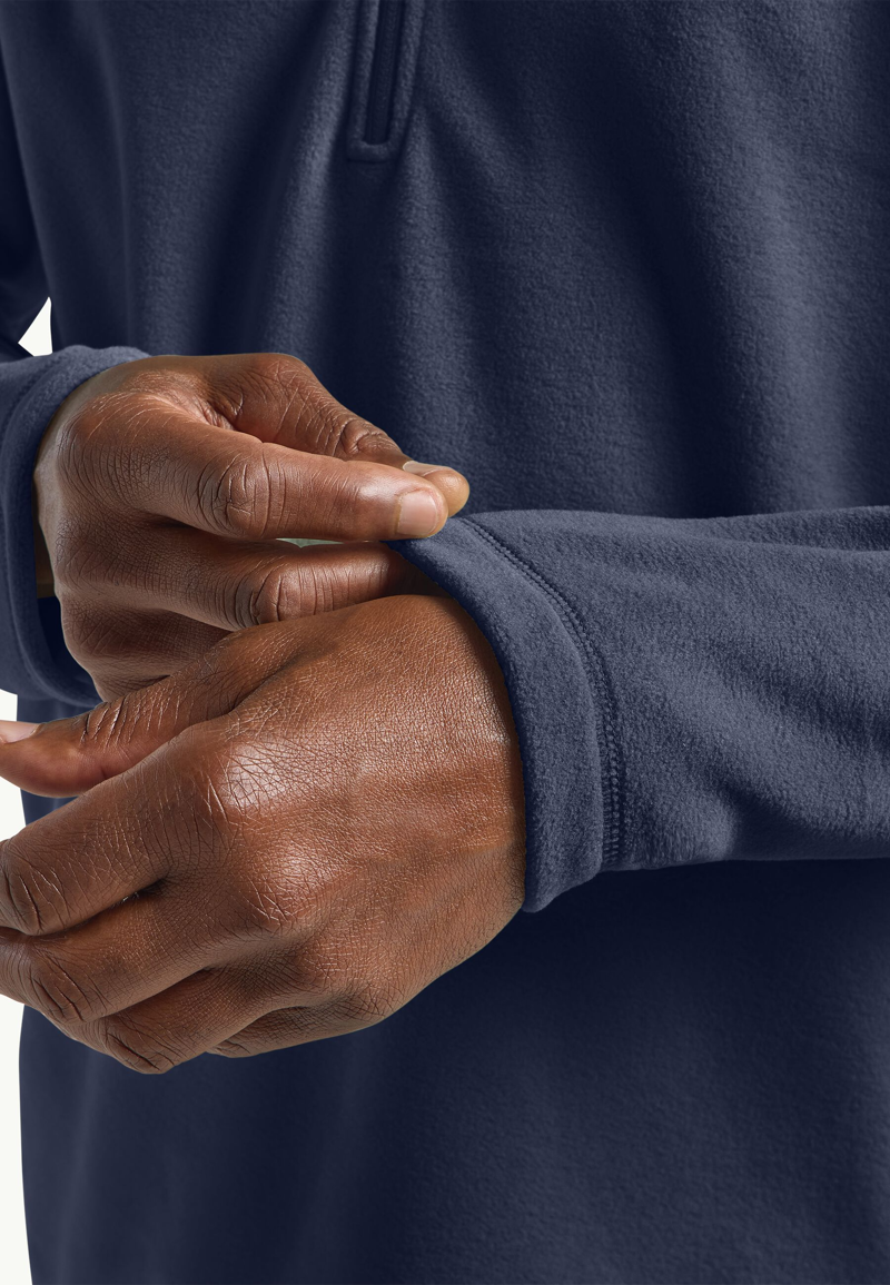 Jack Wolfskin Taunus HZ Fleece Mens in Night Blue-5