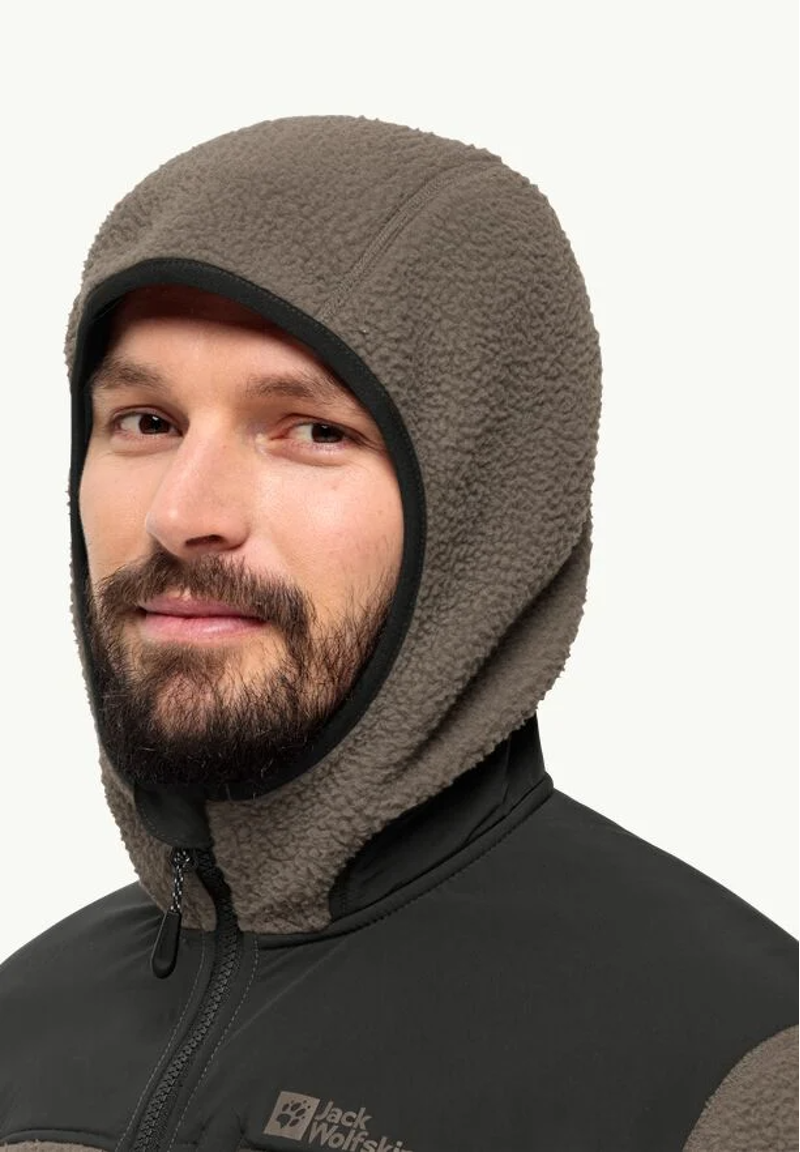 Jack Wolfskin Kammerg Pile FZ Mens Cold Coffee-5