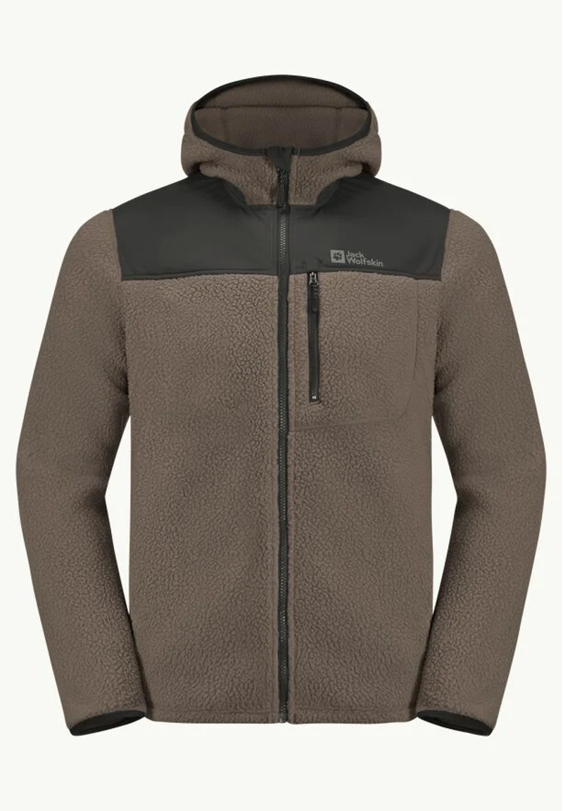 Jack Wolfskin Kammerg Pile FZ Mens Cold Coffee-6