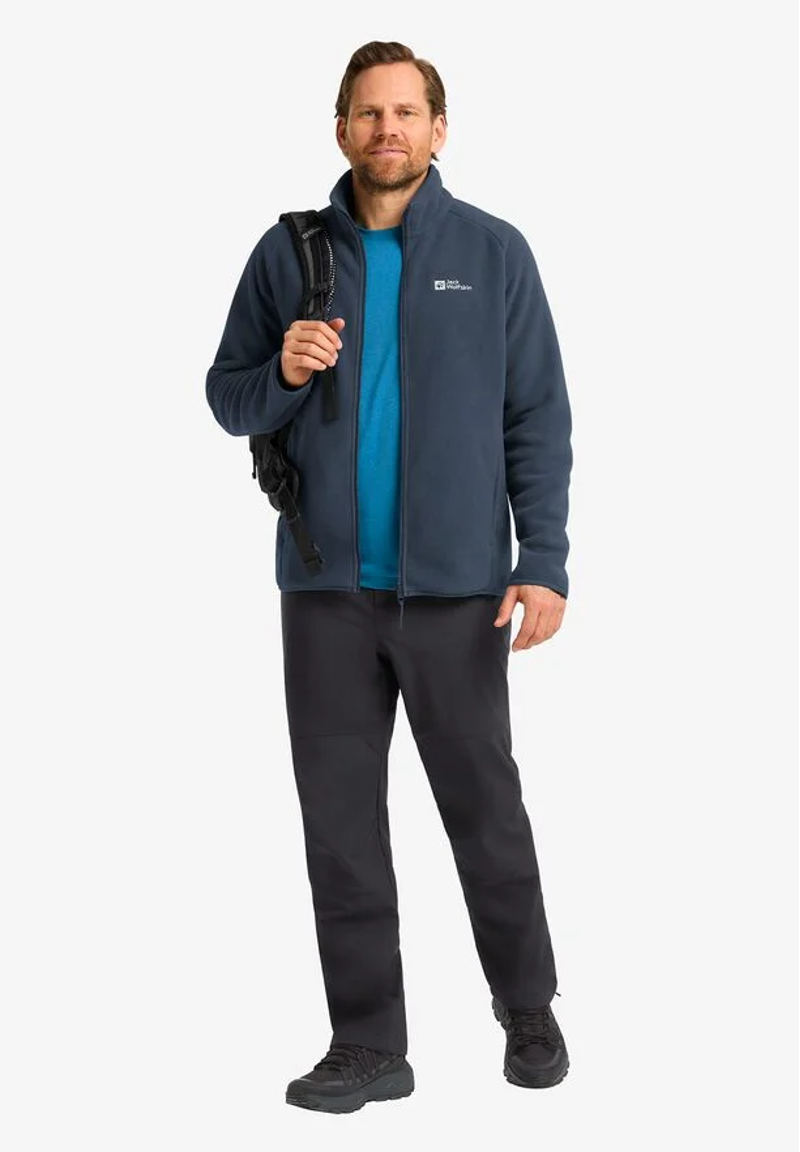 Jack Wolfskin Waldsteig FZ Fleece Mens in Midnight Sky-2