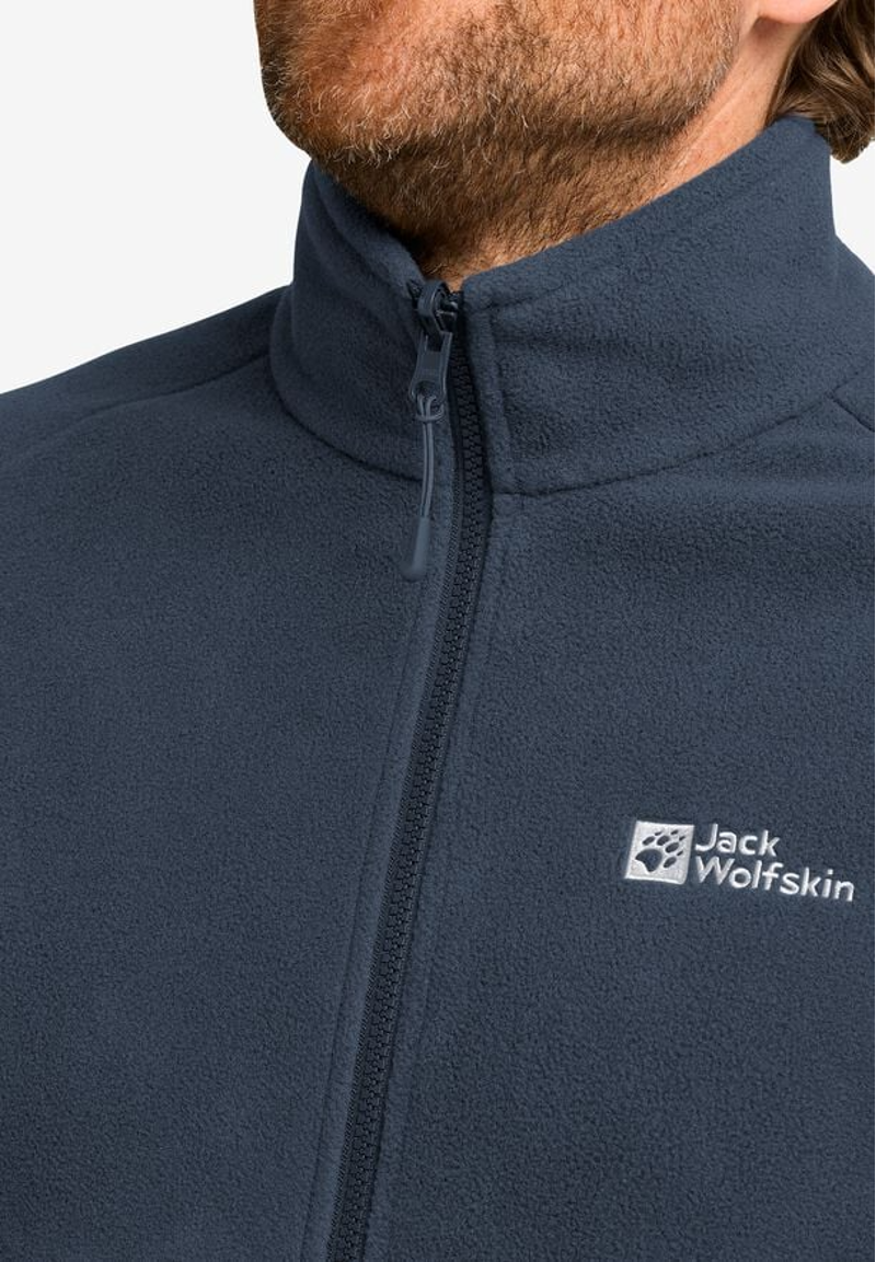 Jack Wolfskin Waldsteig FZ Fleece Mens in Midnight Sky-4