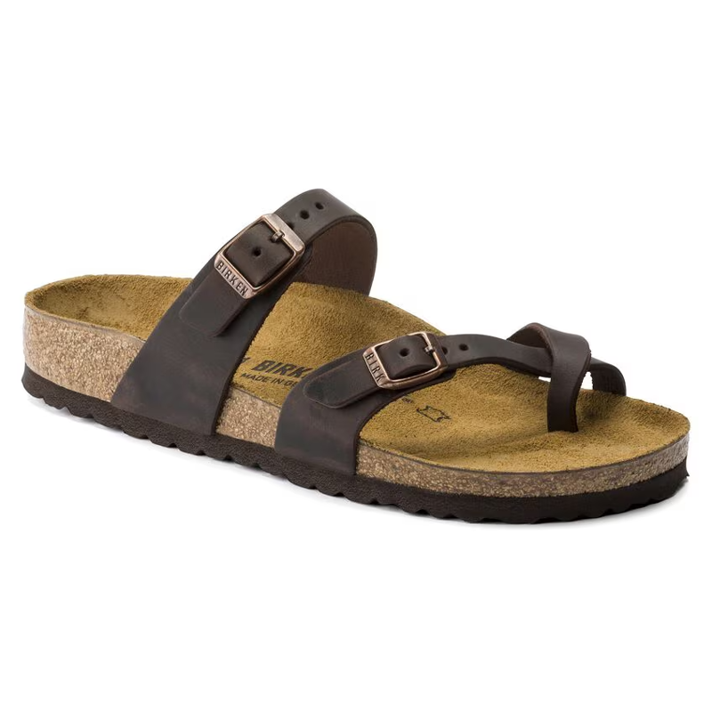 Birkenstock Mayari Natural Oiled Leather in Habana