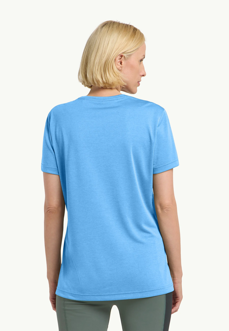 Jack Wolfskin Crosstrail T Womens in Mid Blue-1