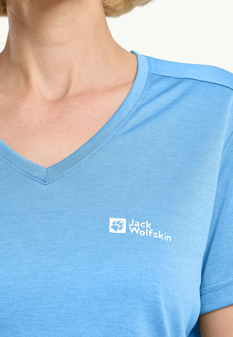 Jack Wolfskin Crosstrail T Womens in Mid Blue-3