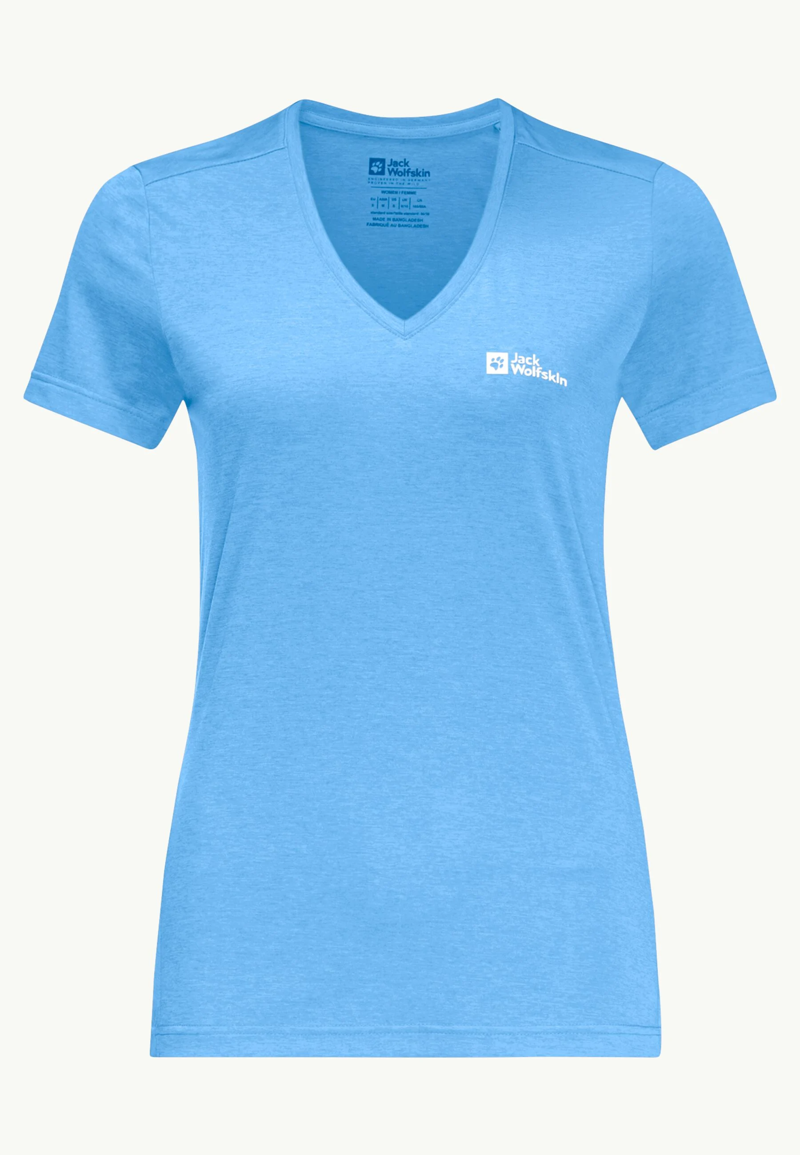 Jack Wolfskin Crosstrail T Womens in Mid Blue-4