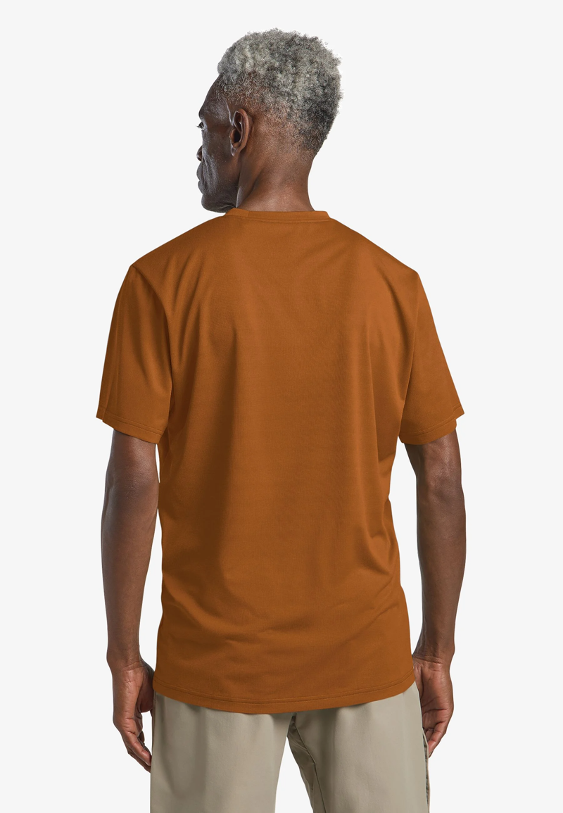 Jack Wolfskin Delgami S/S T-shirt Mens in Autumn Leaves-1