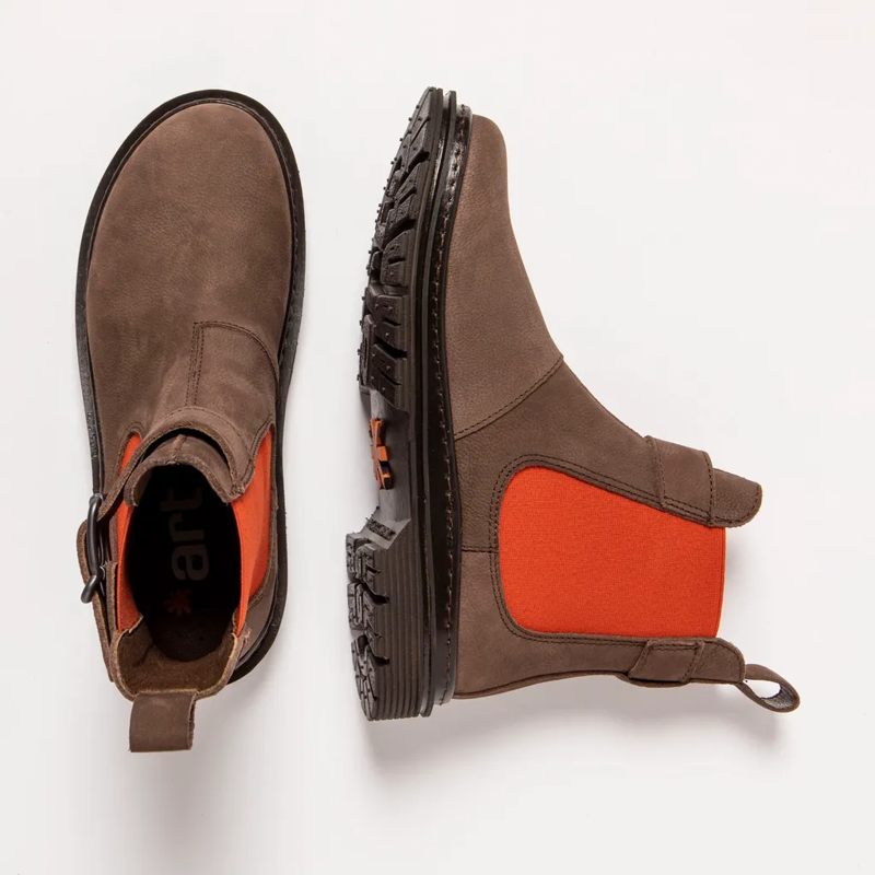 The Art Company 1892 Birmingham Chelsea Boots Womens in Brown/Sunset-3