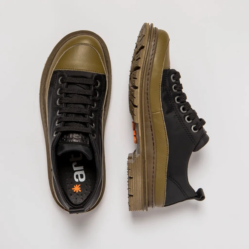 Art 1894 Birmingham Nylon Shoes in Black/Bronze-3