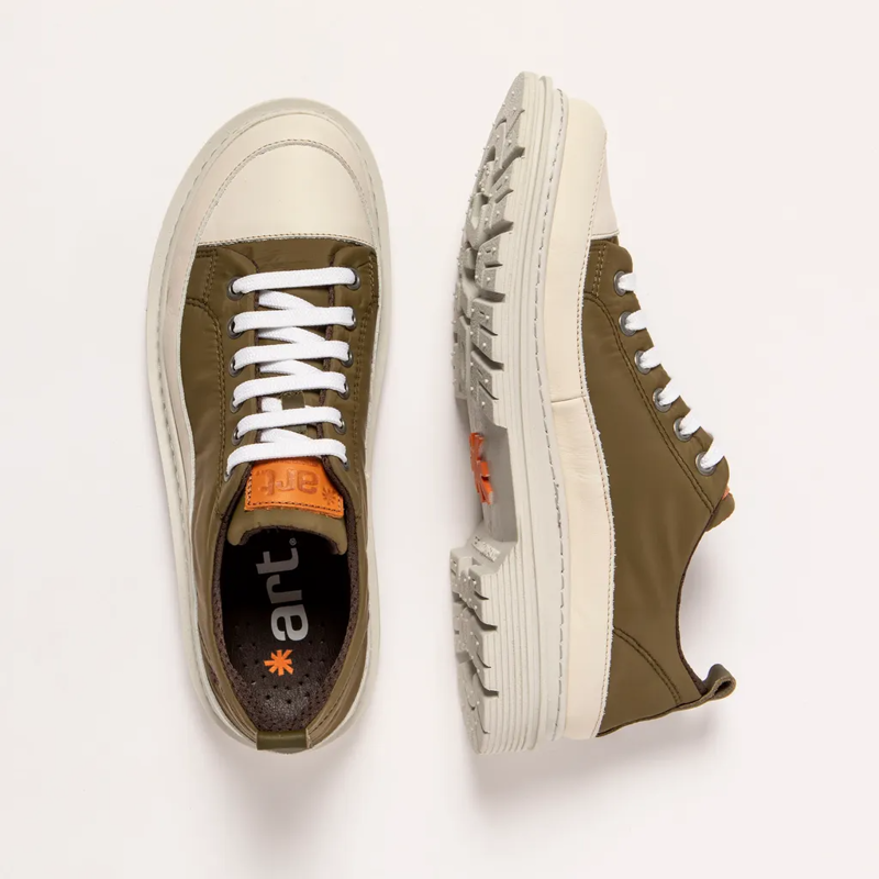 Art 1894 Birmingham Shos Womens in Nylon Khaki-3