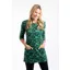 Weirdfish Dandy Organic Cotton Jersey Tunic in Forst Green