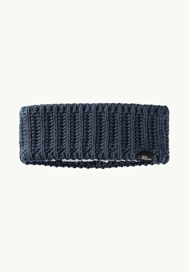Jack Wolfskin Highloft Knit Headband in Night Blue
