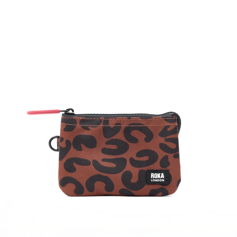 Roka Carnaby Wallet in Scarlet Leopard Canvas