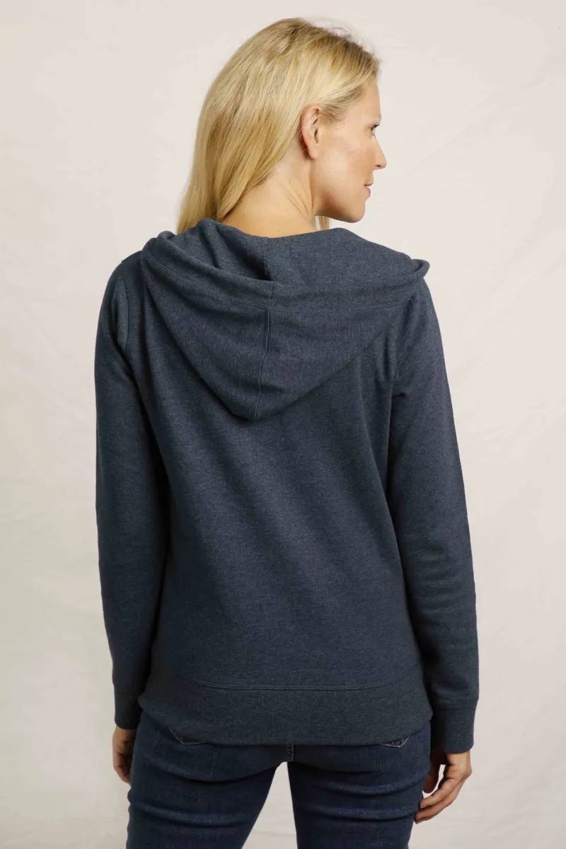 Weirdfish Franchises Hoody Womens in Navy-2