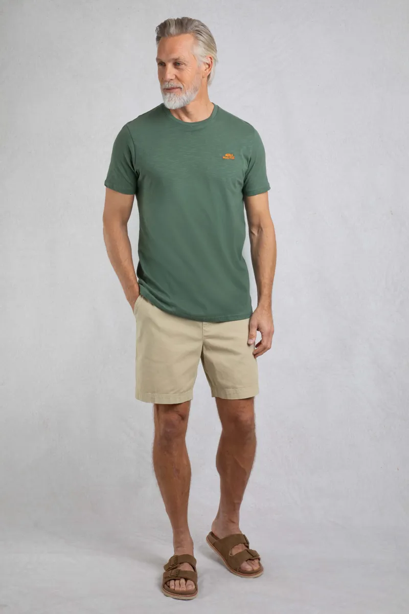 Weirdfish Fished T-Shirt Mens in Dusky Green