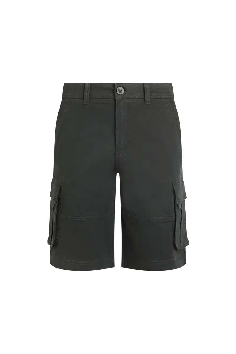 Weirdfish Rigney Shorts Mens in Washed Black-1