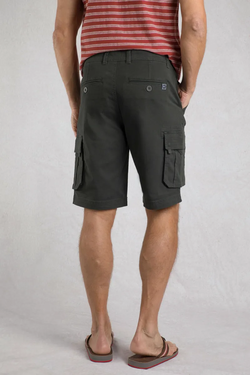 Weirdfish Rigney Shorts Mens in Washed Black-2
