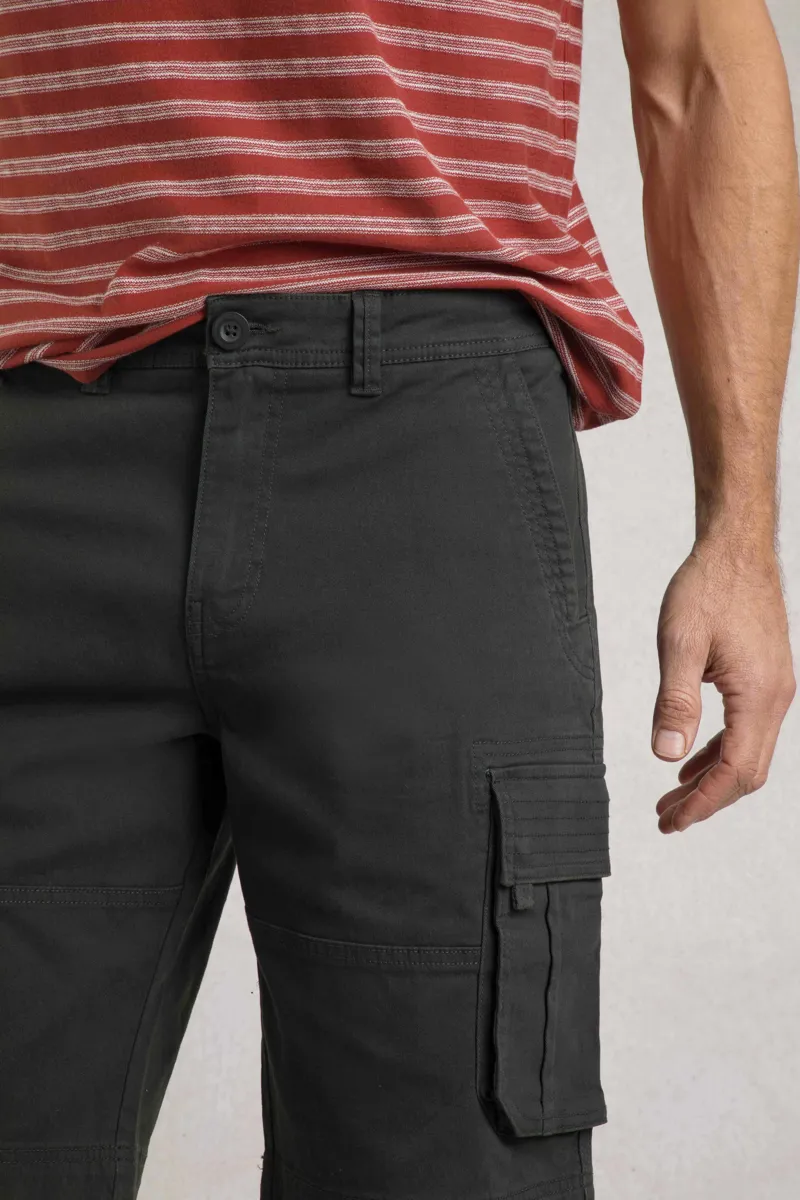 Weirdfish Rigney Shorts Mens in Washed Black-6