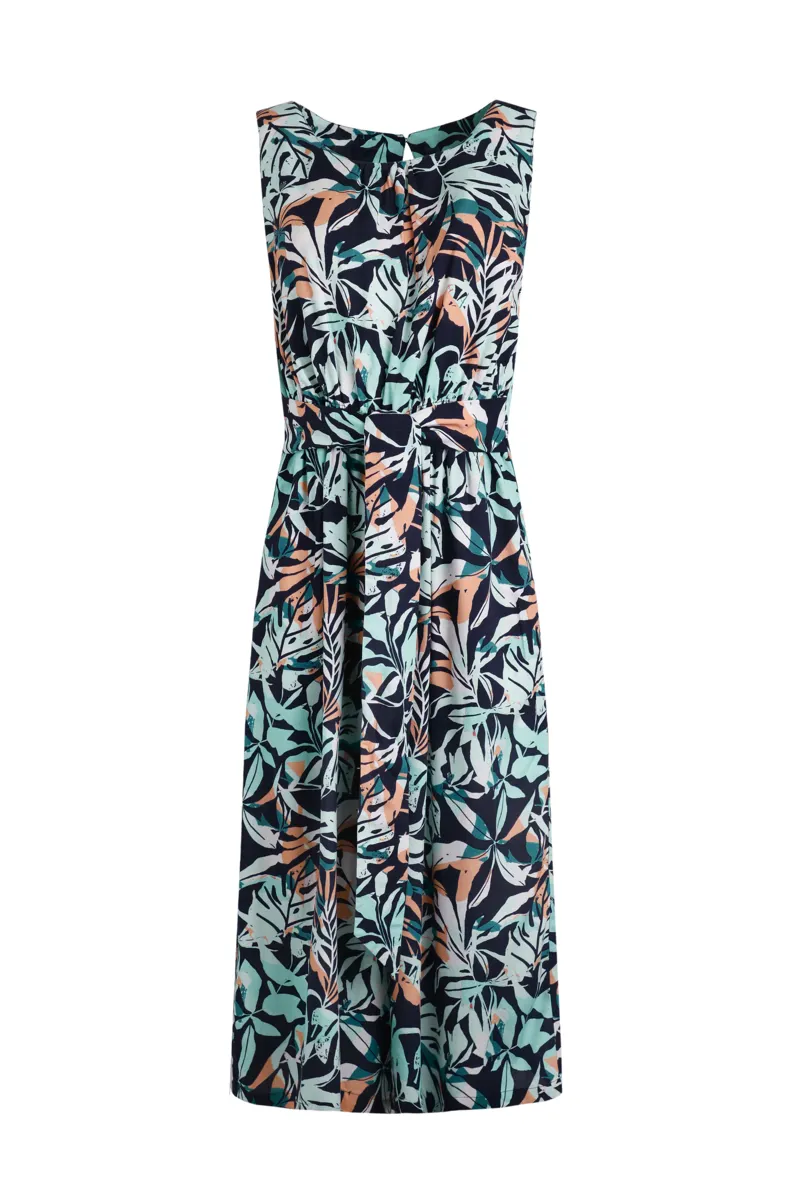 Weirdfish Nalani Jumpsuit Womens in Aqua Blue-2